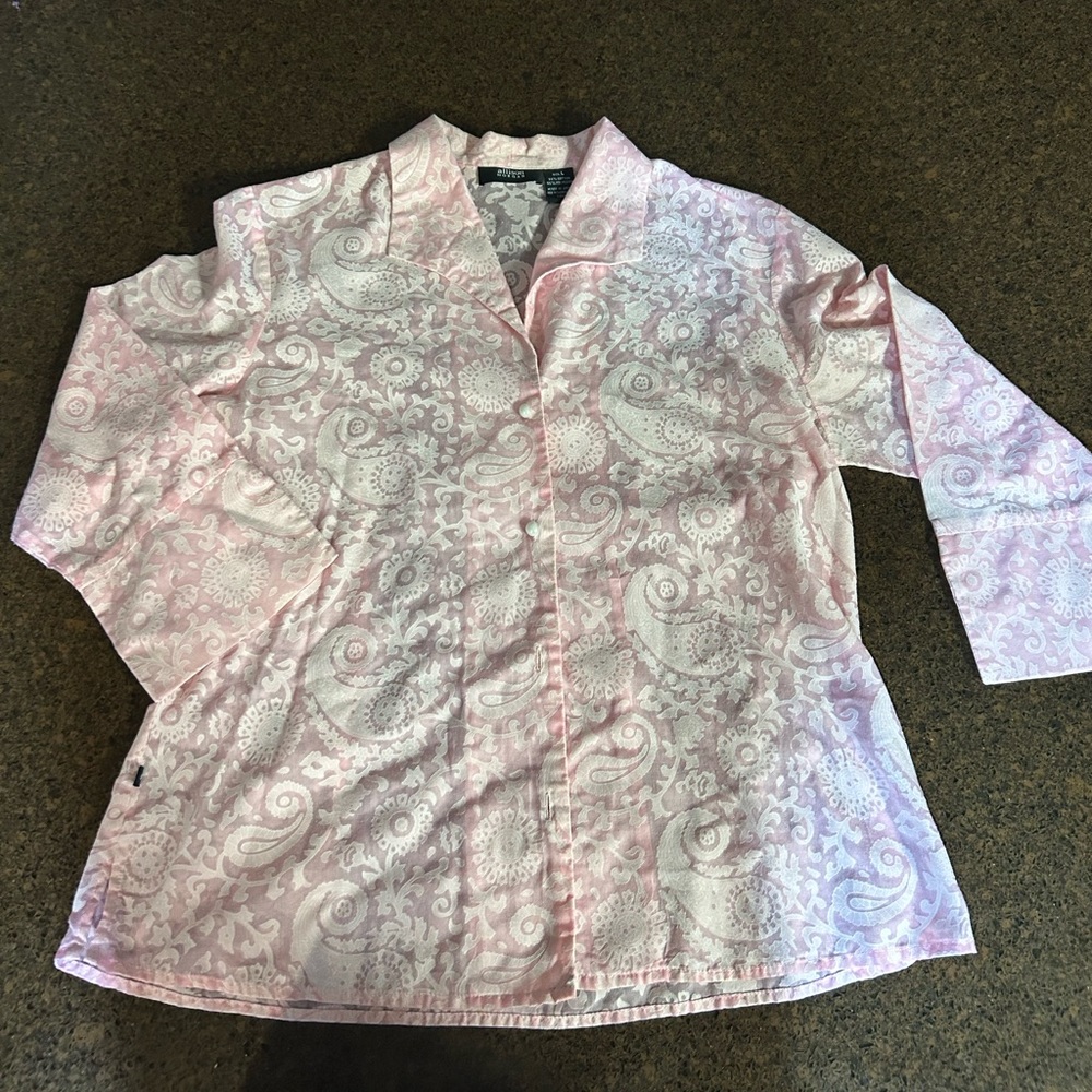 Pink button down.